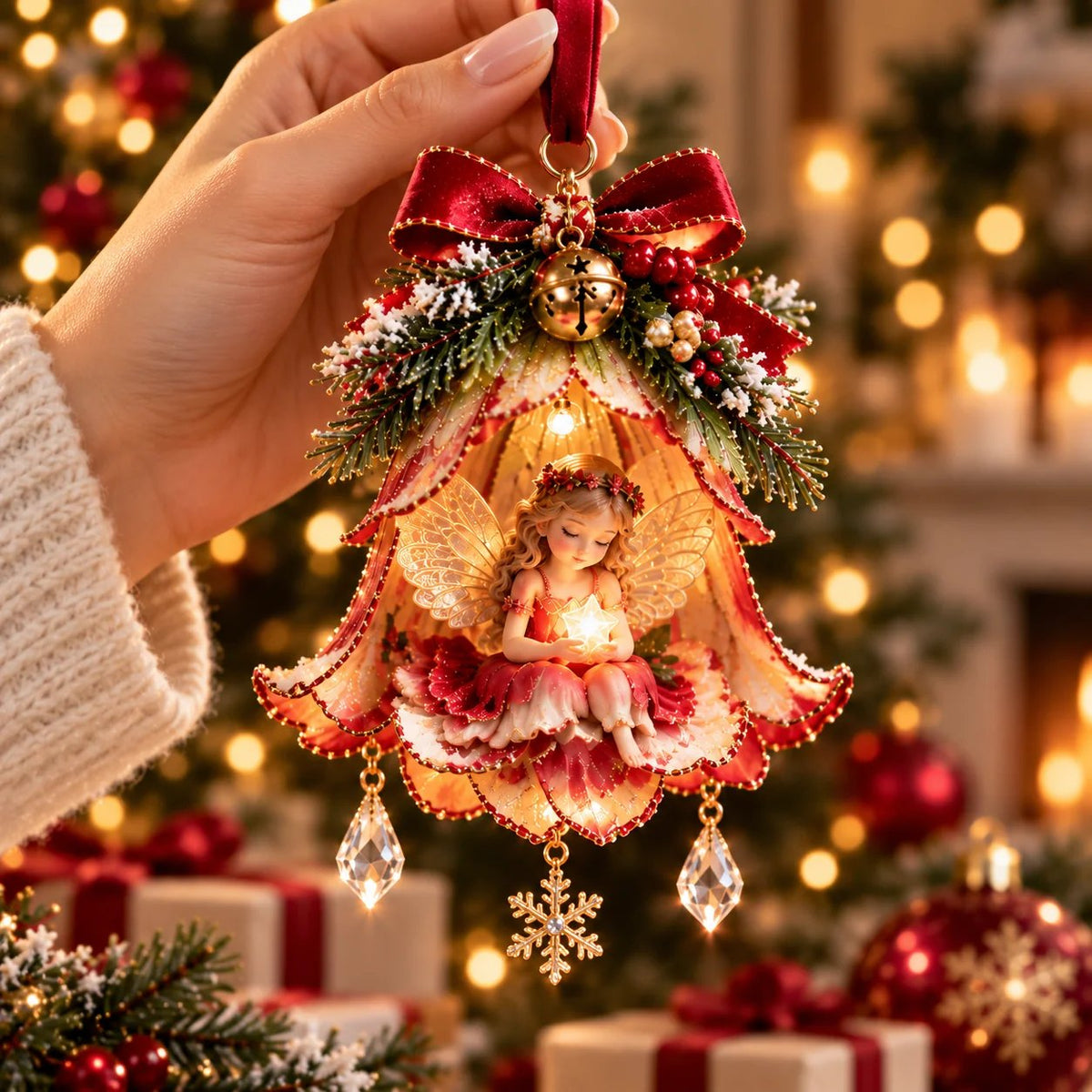 🧚♀️✨ Enchanted Fairy Bell Christmas OrnamentTM