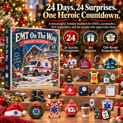 CHRISTMAS KICKOFF 40% OFF - EMT On The Way Advent Calendar 2026 - 24-Day Festive Countdown, Charms Blind Box - Gift For Family, Friends AC0TH307