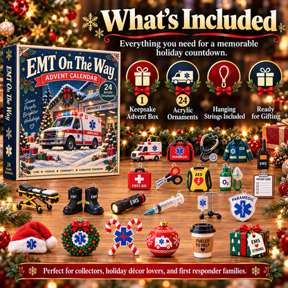 CHRISTMAS KICKOFF 40% OFF - EMT On The Way Advent Calendar 2026 - 24-Day Festive Countdown, Charms Blind Box - Gift For Family, Friends AC0TH307