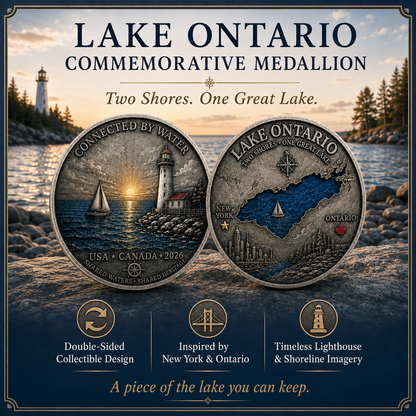 2026 Lake Ontario Commemorative Coin – Two Shores, One Great Lake