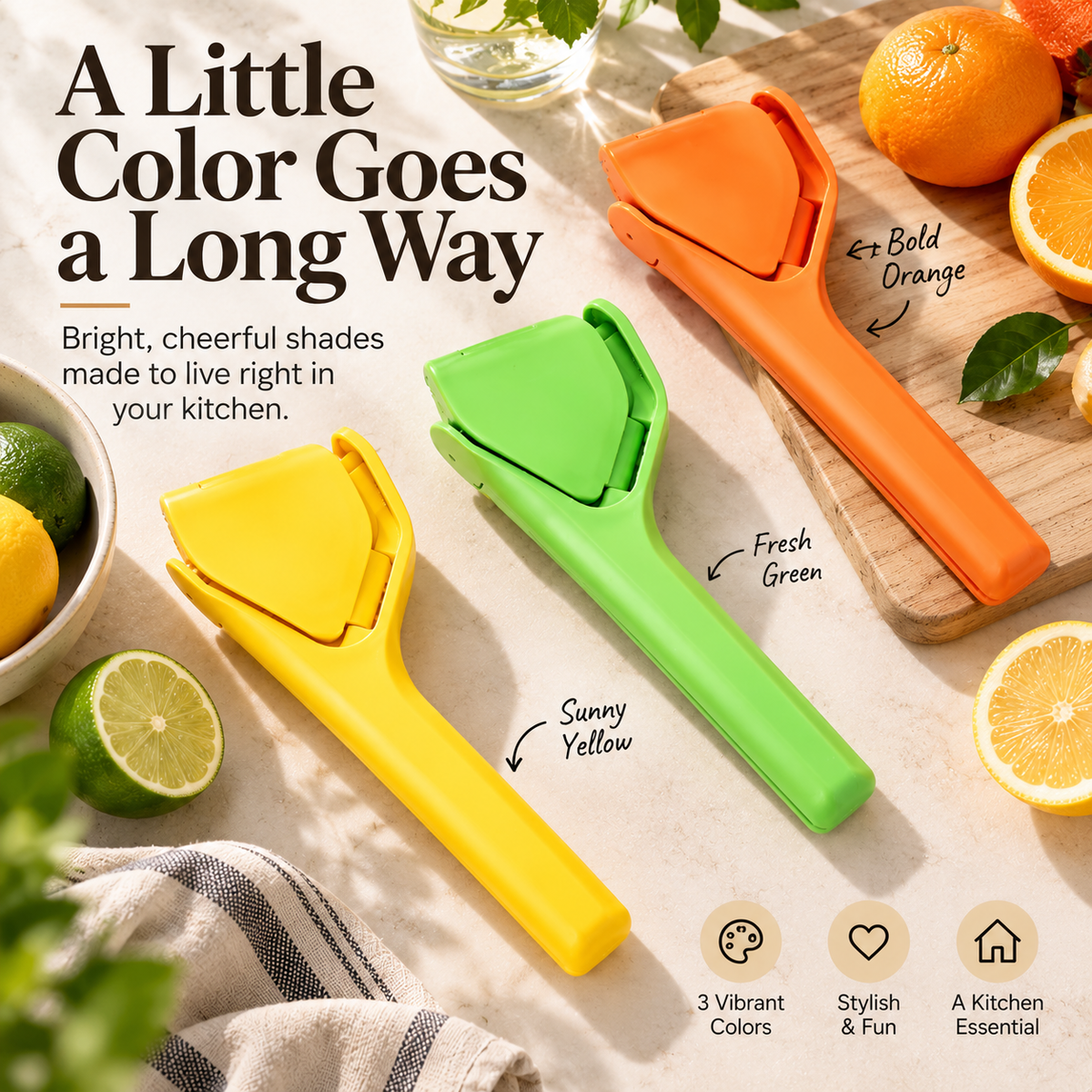 Handheld Citrus Squeezer – Fresh Juice in One Easy Press