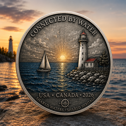 2026 Lake Ontario Commemorative Coin – Two Shores, One Great Lake