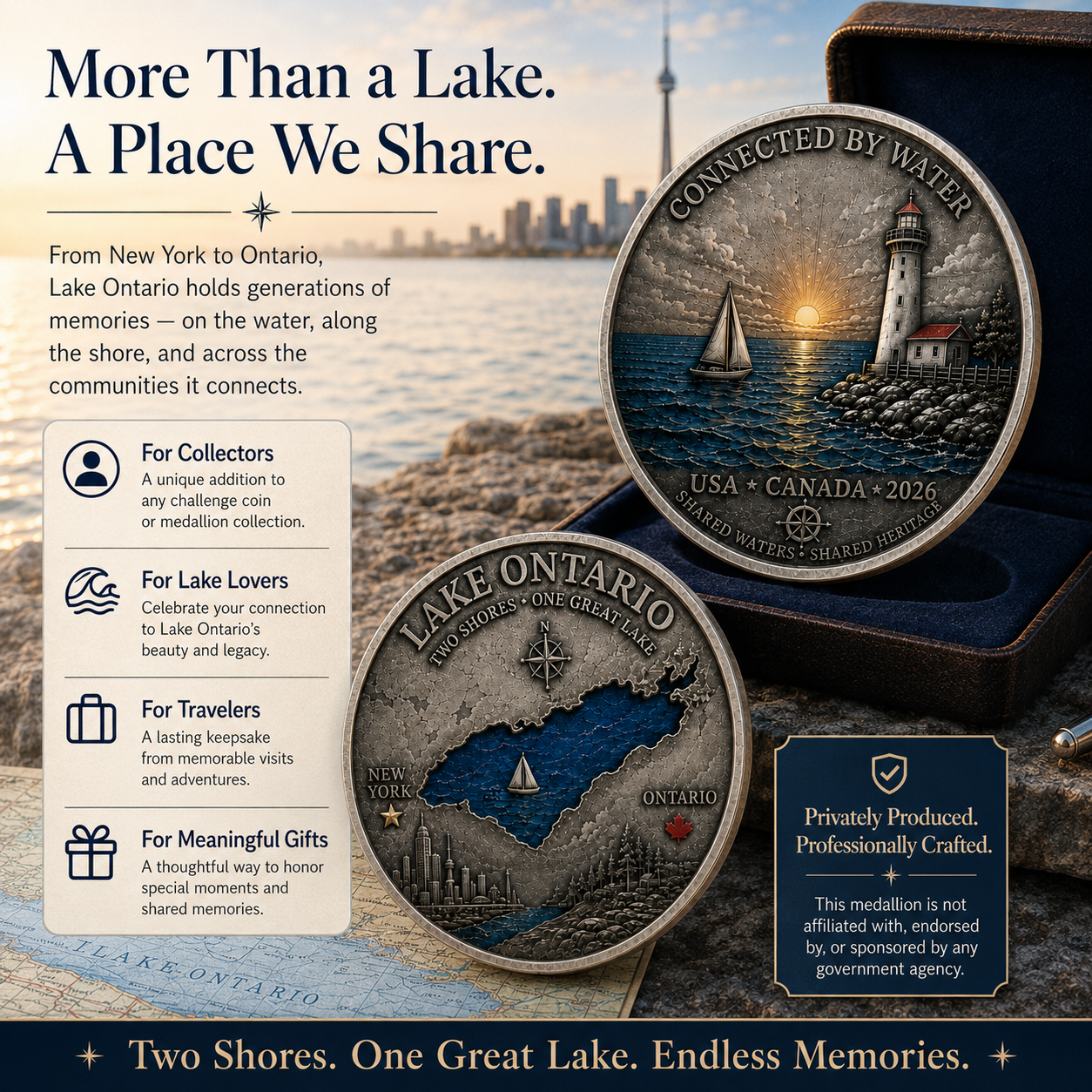 Lake Ontario medallion as a collectible and meaningful gift