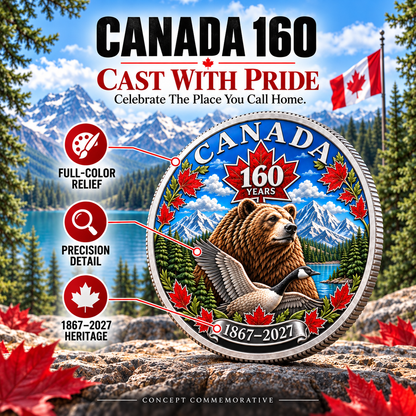 🍁Canada 160th Anniversary Commemorative Heritage Coin