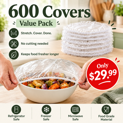 Quick-Cover Elastic Food Covers
