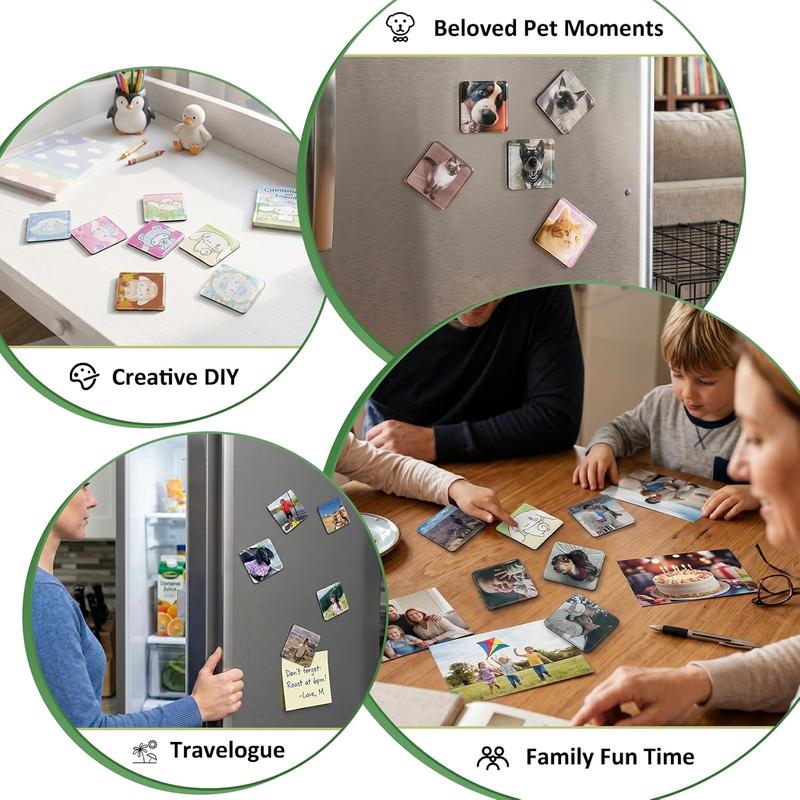 2"×2" Clear Acrylic Memory Display Frames – Mini Photo & Artwork Keepsake Holders for Home, Classroom & Office