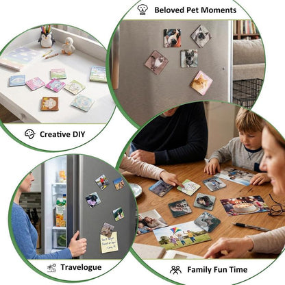 2"×2" Clear Acrylic Memory Display Frames – Mini Photo & Artwork Keepsake Holders for Home, Classroom & Office