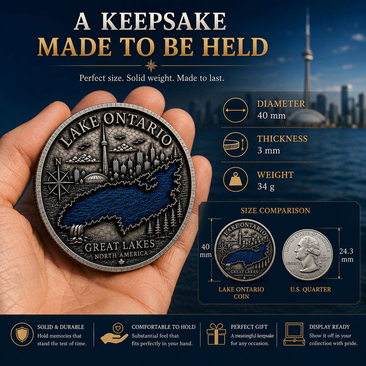 Lake Ontario Commemorative Coin – A Memory You Can Hold