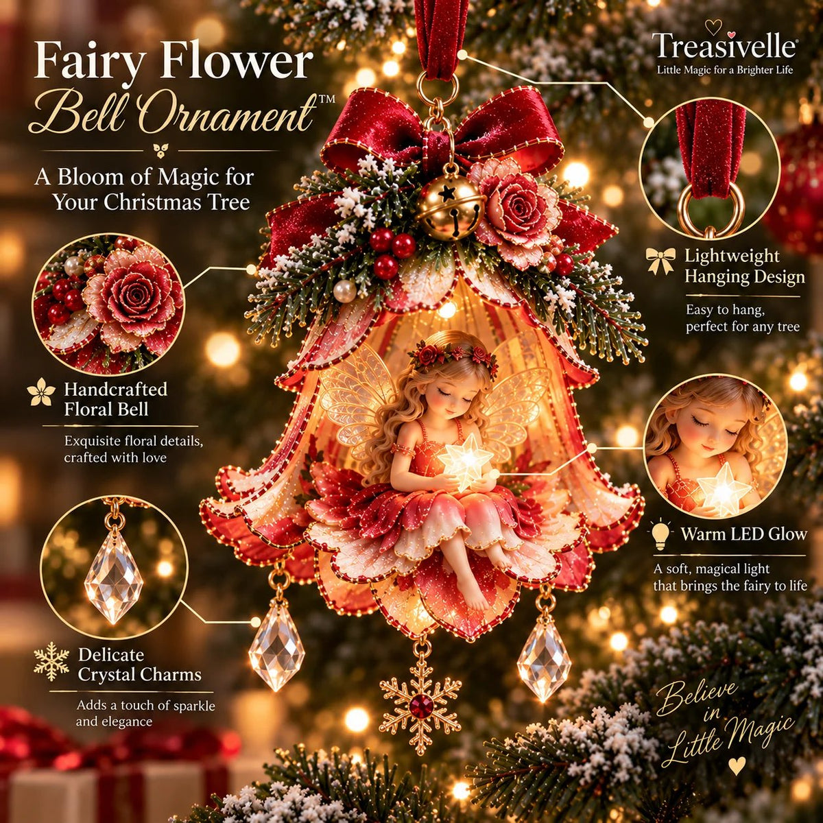 🧚‍♀️✨ Enchanted Fairy Bell Christmas OrnamentTM