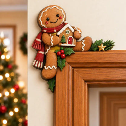 ⏰ LAST DAY 50% OFF 🎅 3D Sculpted Christmas Peekaboo Door Frame Corner Decor