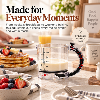 Adjustable Measuring Cup – One Cup for Every Measure