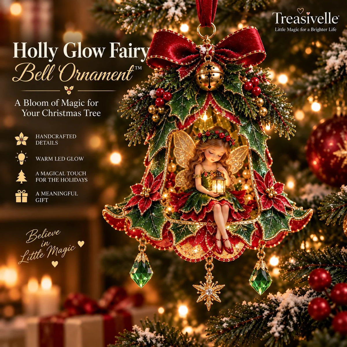 🧚‍♀️✨ Enchanted Fairy Bell Christmas OrnamentTM