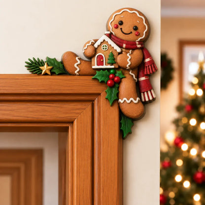 ⏰ LAST DAY 50% OFF 🎅 3D Sculpted Christmas Peekaboo Door Frame Corner Decor