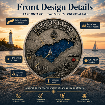 2026 Lake Ontario Commemorative Coin – Two Shores, One Great Lake