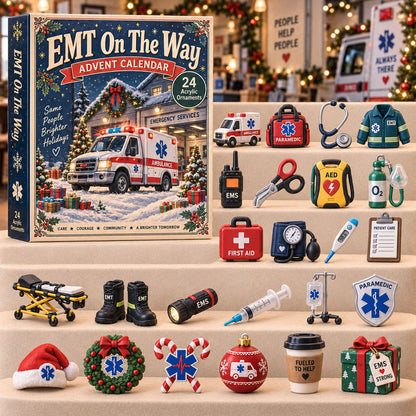 CHRISTMAS KICKOFF 40% OFF - EMT On The Way Advent Calendar 2026 - 24-Day Festive Countdown, Charms Blind Box - Gift For Family, Friends AC0TH307
