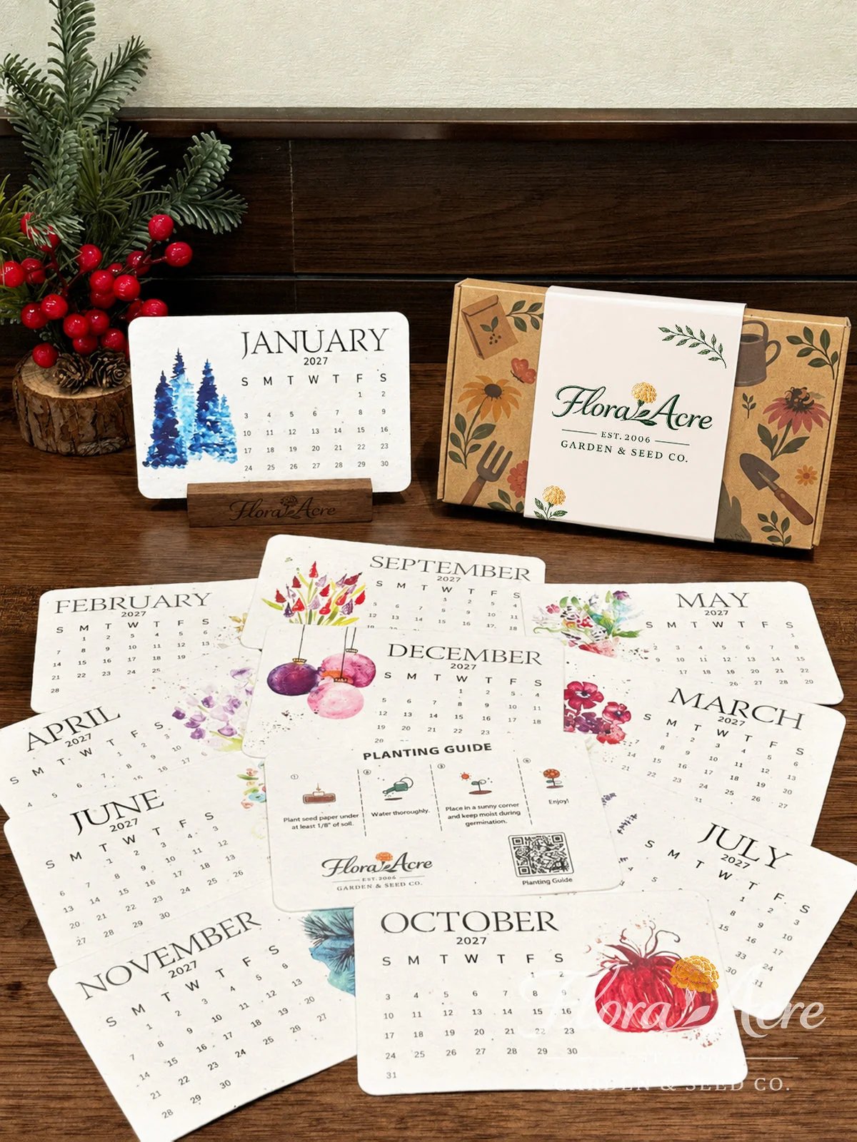 🌱Eco-Friendly Plantable “Timeless” Seed Calendar 2027 ✨ Plan • Plant • Grow • Enjoy