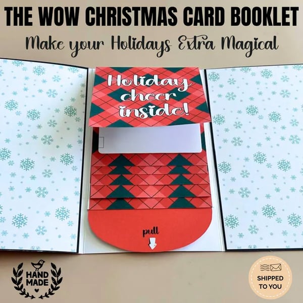 ⏰LAST DAY 50% OFF - 2026 New🎅🎁 Waterfall Christmas Gift Card Booklet 💳✨