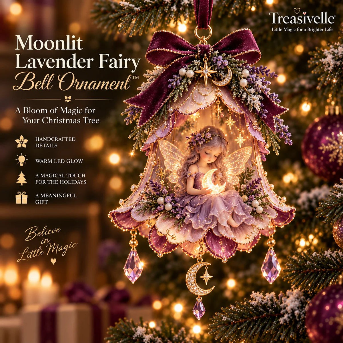 🧚‍♀️✨ Enchanted Fairy Bell Christmas OrnamentTM