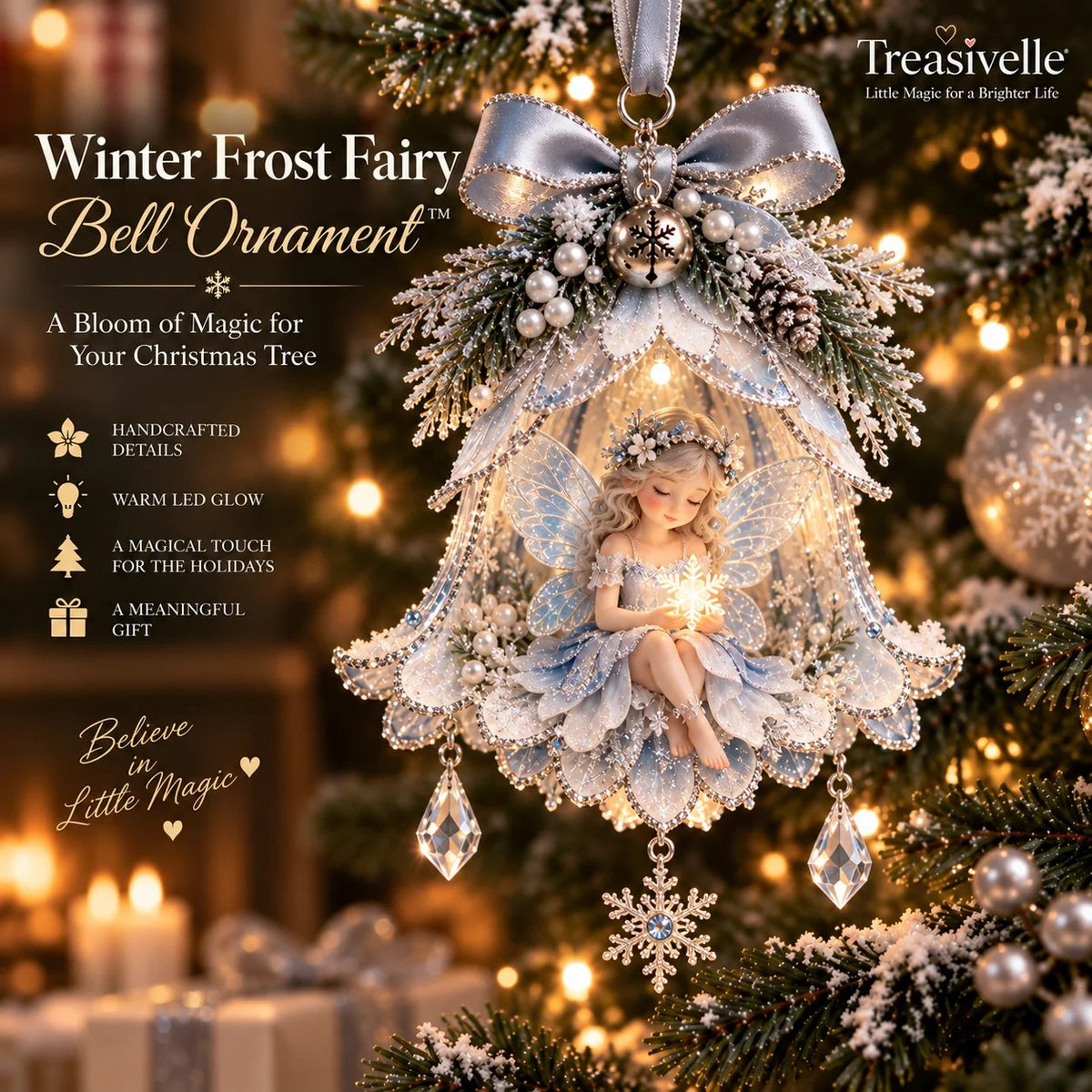 🧚‍♀️✨ Enchanted Fairy Bell Christmas OrnamentTM