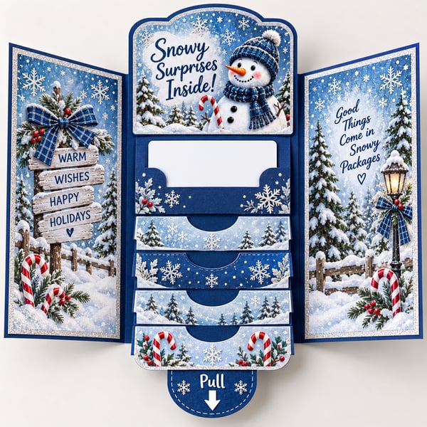 ⏰LAST DAY 50% OFF - 2026 New🎅🎁 Waterfall Christmas Gift Card Booklet 💳✨