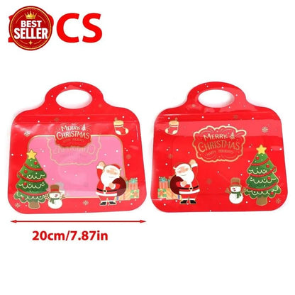 🎅Easy Fill, Easy Seal🎄Festive Self-Seal Treat Bags – Santa & Snowman Print🎅⛄