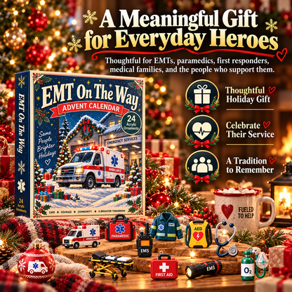 CHRISTMAS KICKOFF 40% OFF - EMT On The Way Advent Calendar 2026 - 24-Day Festive Countdown, Charms Blind Box - Gift For Family, Friends AC0TH307