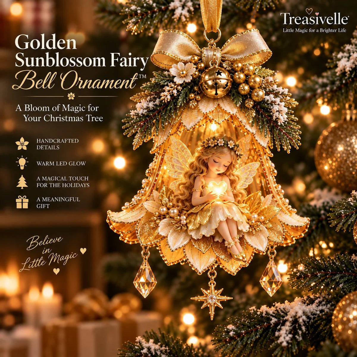 🧚‍♀️✨ Enchanted Fairy Bell Christmas OrnamentTM