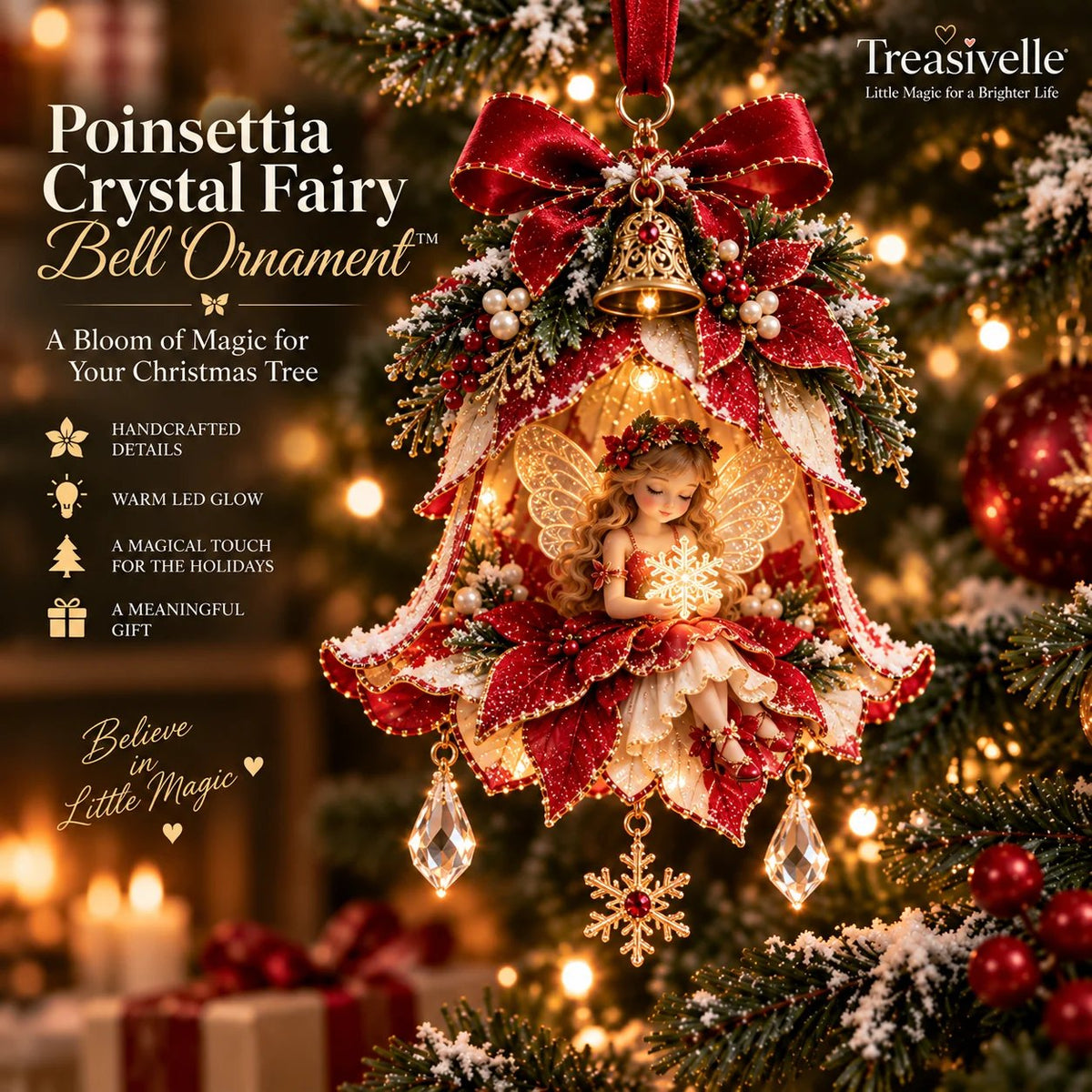 🧚‍♀️✨ Enchanted Fairy Bell Christmas OrnamentTM